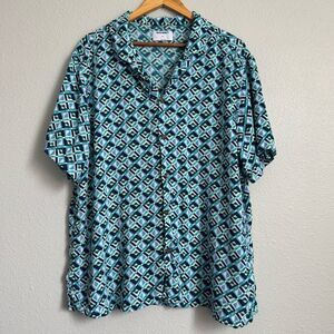 MEN’S XXL Short sleeve button down shirt, casual shirt, Old Navy